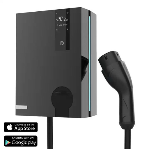 [CSC22SUPERSMARTZWART] AC Laadstation met Kabel SuperSmart 22KW - ZWART